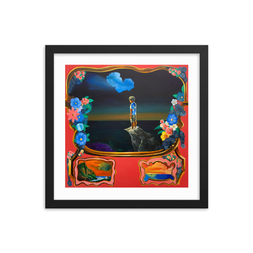 V FOREVER 16x16 FRAMED PRINT