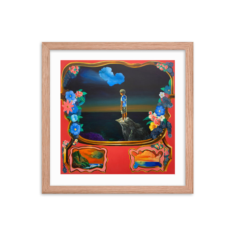 V FOREVER 16x16 FRAMED PRINT