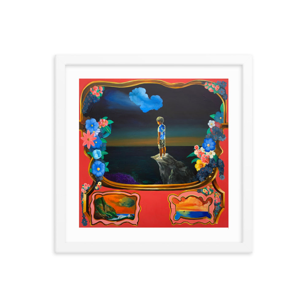 V FOREVER 16x16 FRAMED PRINT